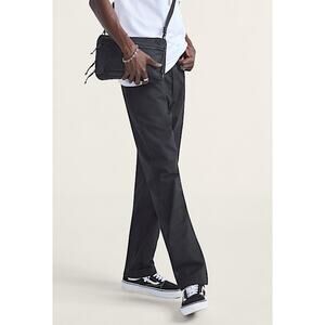 Vans Mens Authentic Relaxed Fit Chinos Polyester Cotton Stretch Black Size 28